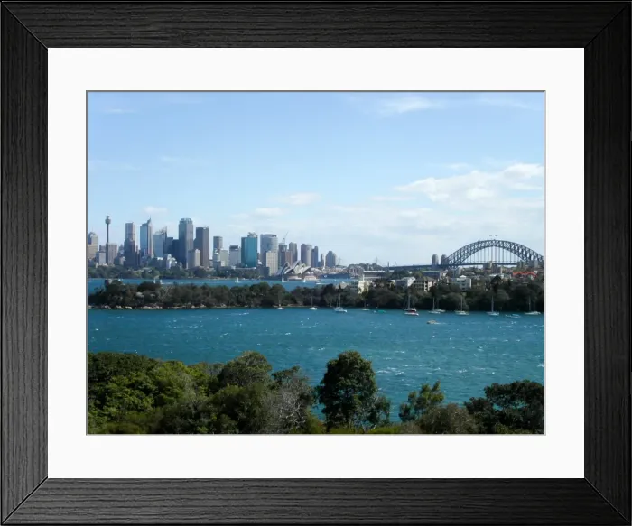 Framed Print : Sydney Skyline from Taronga Framed Print : Sydney Skyline from Taronga