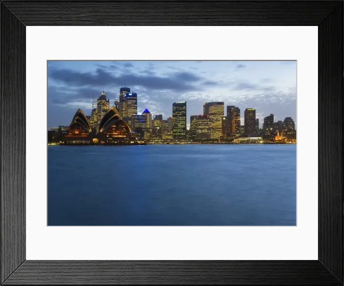 Framed Print : Sydney Harbor & Opera House, Australia
