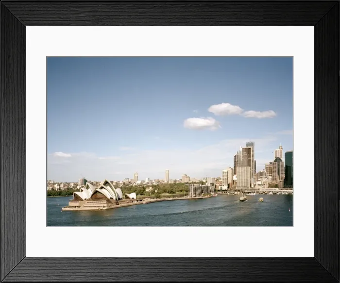 Framed Print : View of Sydney skyline and Opera House