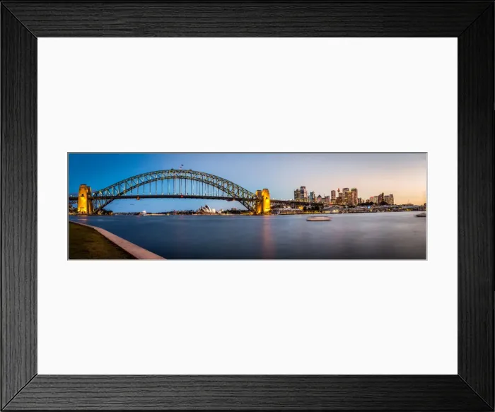 Framed Print : Sydney Evening Skyline Framed Print : Sydney Evening Skyline