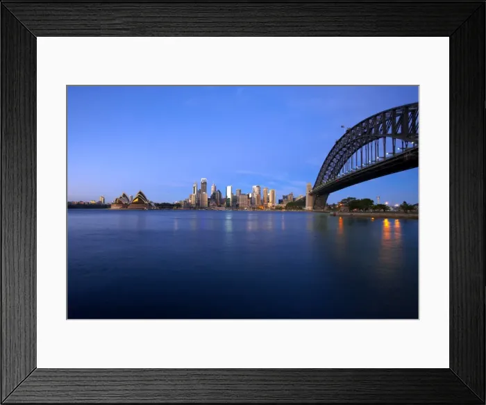 Framed Print : View of Sydney Opera House and Harbour Bridge, Sydney, Australia Framed Print : View of Sydney Opera House and Harbour Bridge, Sydney, Australia