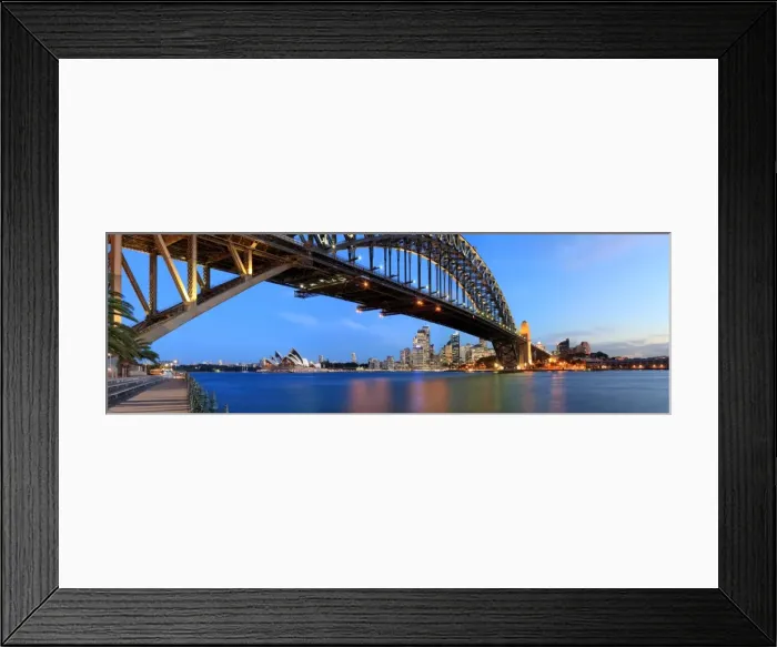 Framed Print : Sydney Harbour Bridge Panorama