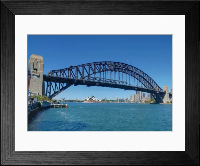 Framed Print : Sydney Harbour Bridge and Opera House Framed Print : Sydney Harbour Bridge and Opera House