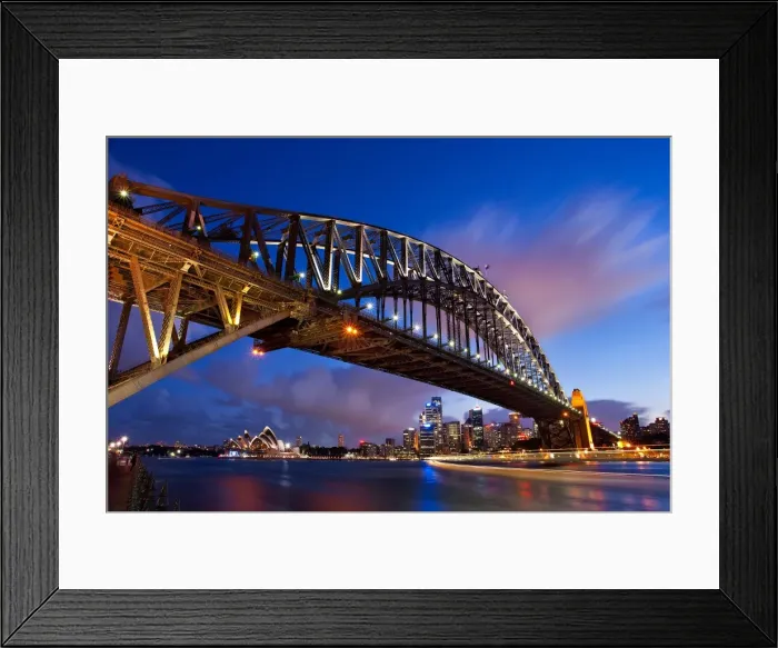 Framed Print : Sydney Harbour Bridge and Opera House Framed Print : Sydney Harbour Bridge and Opera House