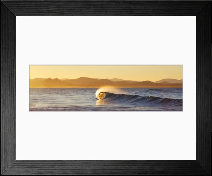 Framed Print : Golden Curl || Byron Bay