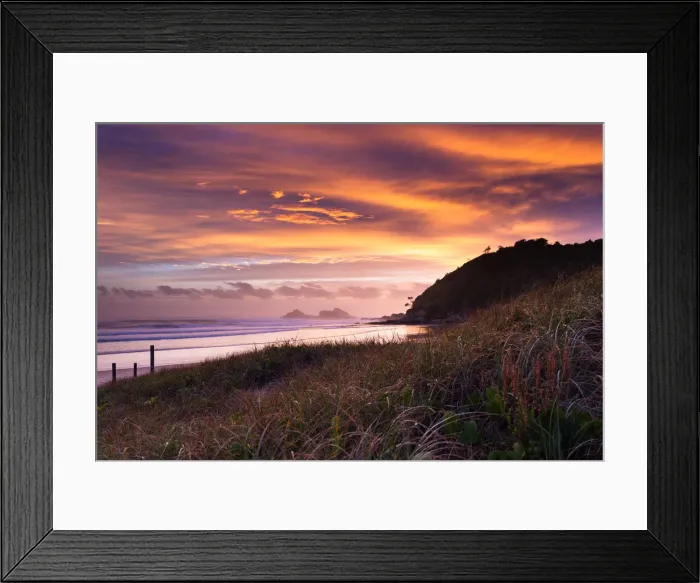 Framed Print : Broken Head Sunset