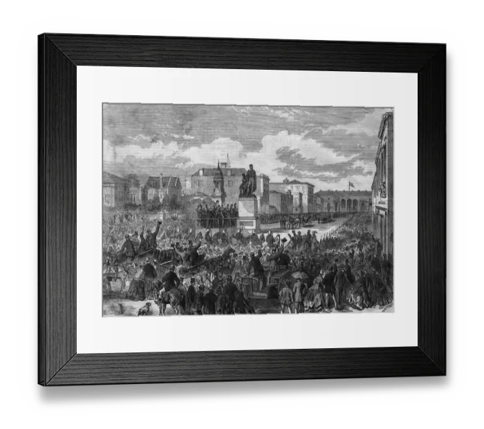 Framed Print : Burke And Wills Statue