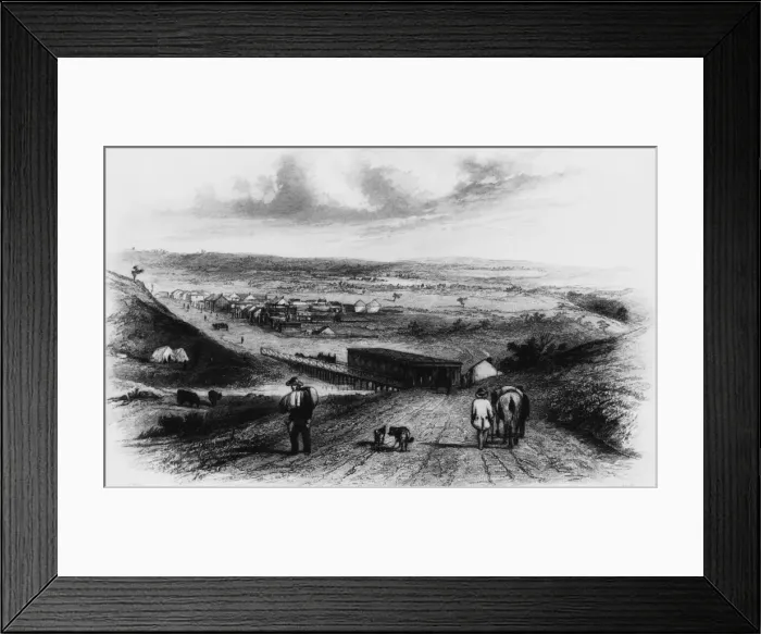 Framed Print : Australian Township