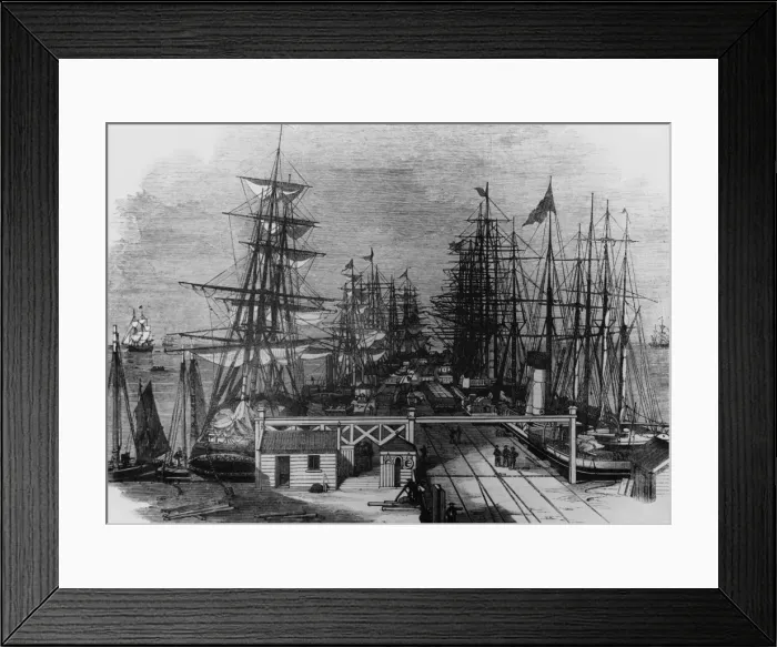 Framed Print : Ships At Sandridge Framed Print : Ships At Sandridge