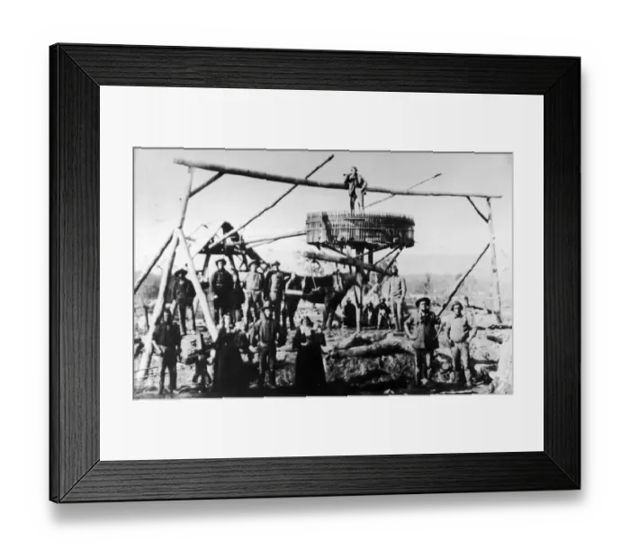 Framed Print : Gold Miners At Ballarat Framed Print : Gold Miners At Ballarat