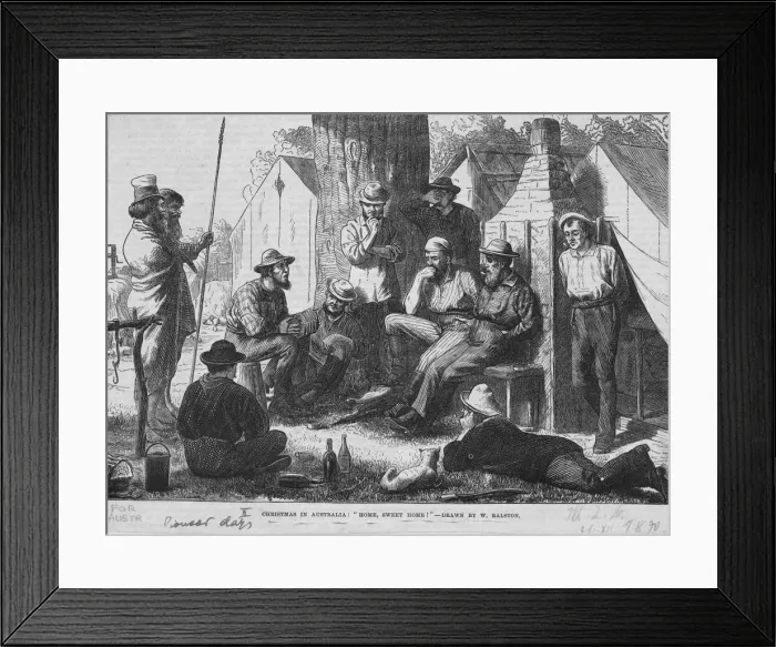 Framed Print : Immigrants At Xmas Framed Print : Immigrants At Xmas