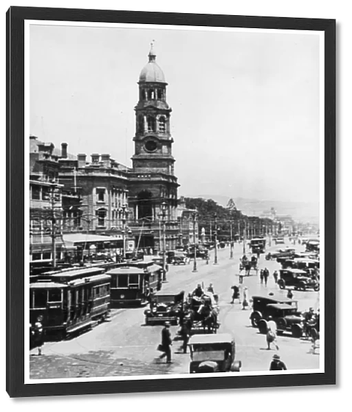 Adelaide. circa 1920: King William Street in Adelaide, South Australia