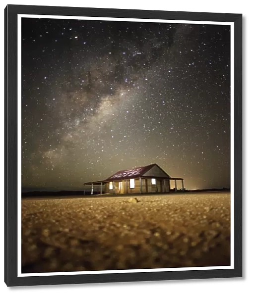 The Milky Way and an outback shed
