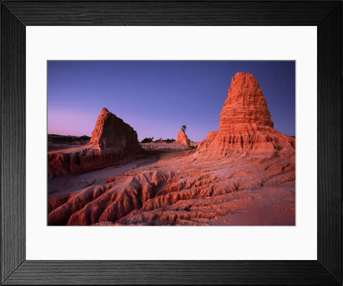 Framed Print : Lunette Landscape, Mungo National Park, Australia