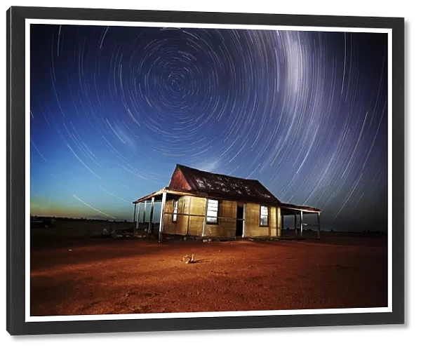 Milky Way star trails in the outback