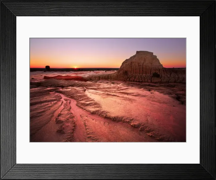 Framed Print : Sunset in Mungo National Park