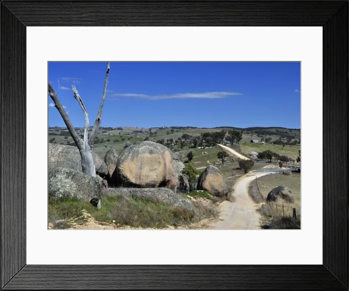 Framed Print : Boulder country