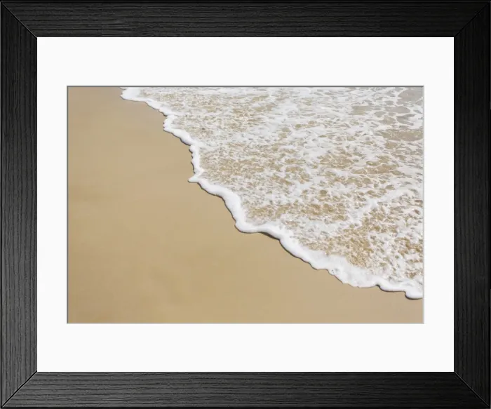 Framed Print : Wave Washing On Shore Framed Print : Wave Washing On Shore