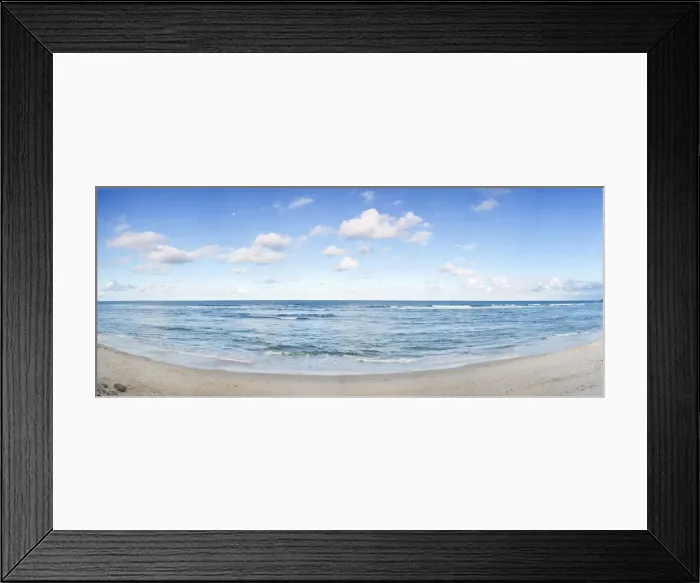 Framed Print : Beach and Cloud Panorama, Lennox
