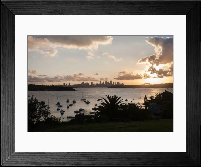 Framed Print : Landscape of Sydney Harbour Framed Print : Landscape of Sydney Harbour