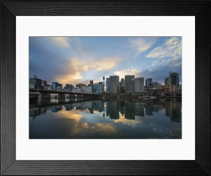 Framed Print : Golden Hour at Darling Habour, Sydney Framed Print : Golden Hour at Darling Habour, Sydney