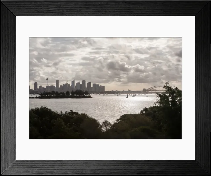 Framed Print : Landscape of Sydney Harbour Framed Print : Landscape of Sydney Harbour