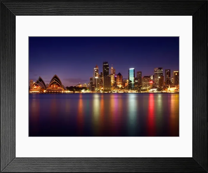 Framed Print : Harbour reflections