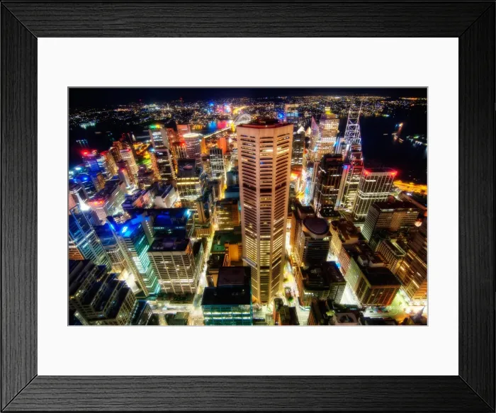 Framed Print : Sydney CDB and harbour from above Framed Print : Sydney CDB and harbour from above