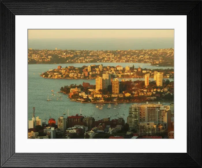 Framed Print : Sydney from above