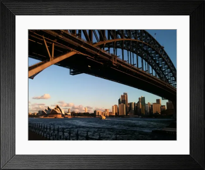 Framed Print : Bridge to City
