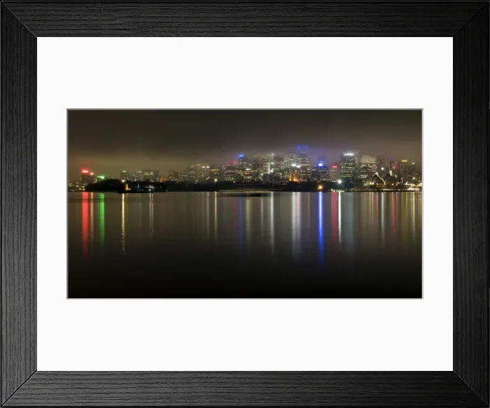 Framed Print : Night view of Sydney Harbour Framed Print : Night view of Sydney Harbour