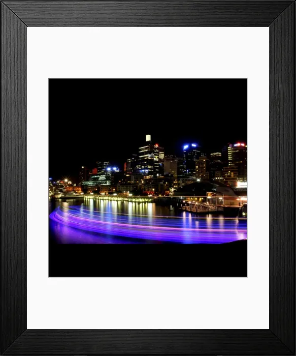 Framed Print : Darling harbour at night