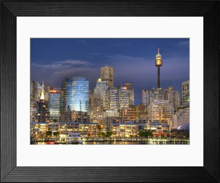 Framed Print : Darling harbour