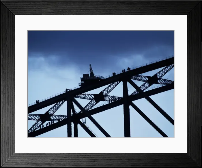Framed Print : Sydney harbour bridge skywalkers Framed Print : Sydney harbour bridge skywalkers
