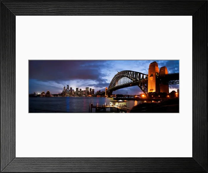 Framed Print : Sydney blue hour