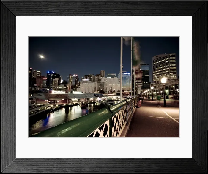 Framed Print : Darling Harbour, Sydney by night Framed Print : Darling Harbour, Sydney by night