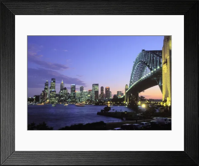 Framed Print : Sydney Harbour Bridge and skyline, Australia Framed Print : Sydney Harbour Bridge and skyline, Australia