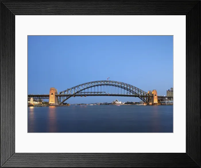 Framed Print : Sydney Harbour Bridge and Opera House