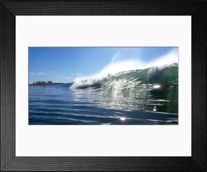 Framed Print : Breaking wave Manly Framed Print : Breaking wave Manly