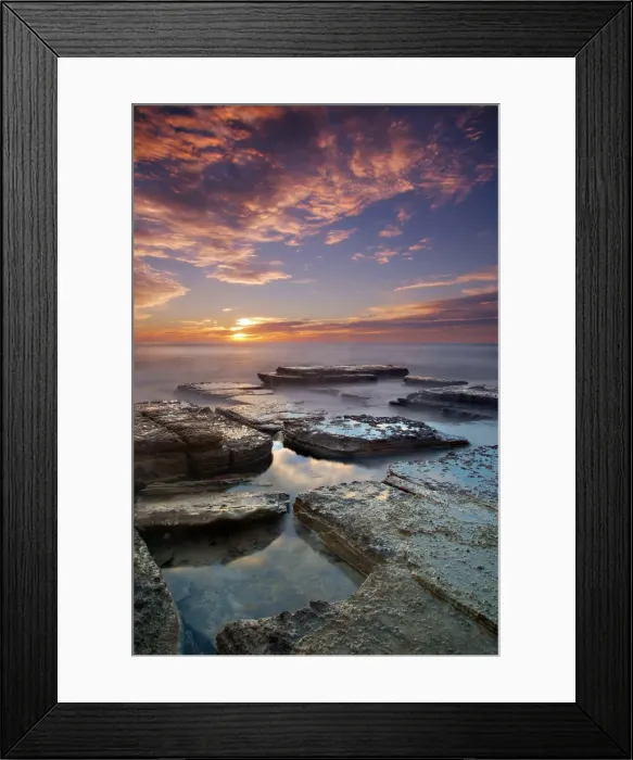 Framed Print : Avalon beach rock platform Framed Print : Avalon beach rock platform