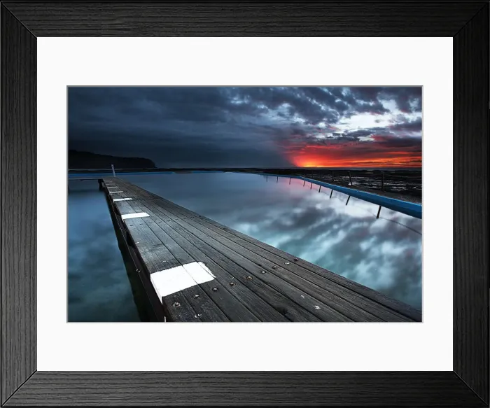 Framed Print : Dramatic Sunrise, Sydney Northern Beaches Framed Print : Dramatic Sunrise, Sydney Northern Beaches