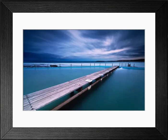 Framed Print : Narrabeen Tidal Pool by night, Sydney, Australia Framed Print : Narrabeen Tidal Pool by night, Sydney, Australia