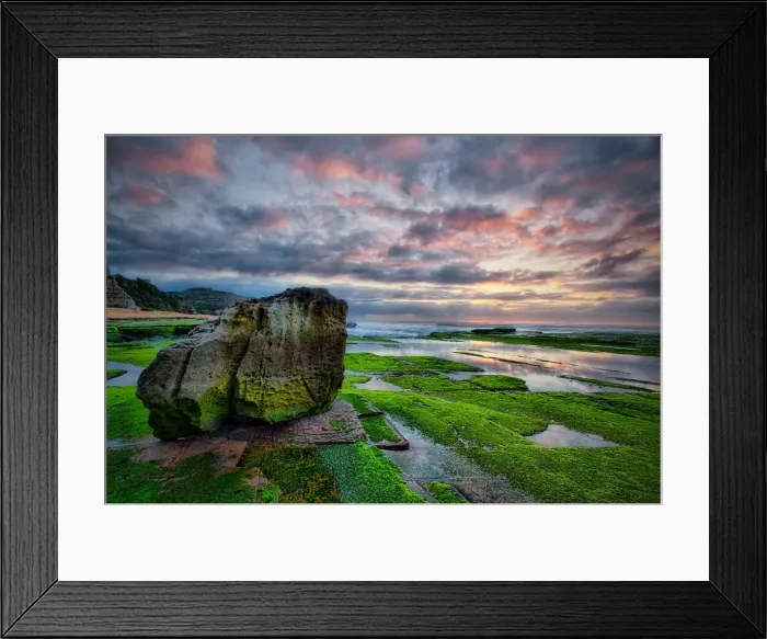 Framed Print : Rock at low tide Framed Print : Rock at low tide