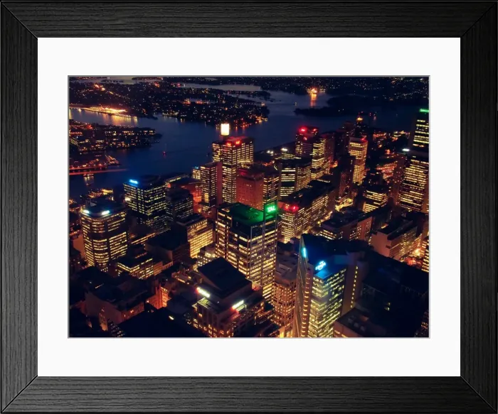 Framed Print : Sydney at night Framed Print : Sydney at night