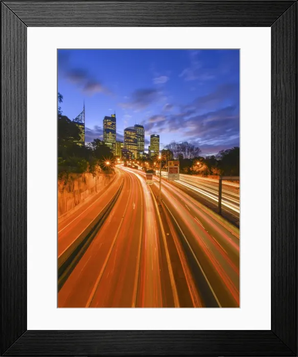 Framed Print : Traffic - Flow of Sydney Framed Print : Traffic - Flow of Sydney