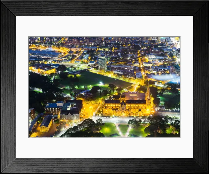 Framed Print : Sydneys St Marys Cathedral, Hyde Park