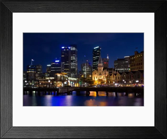 Framed Print : Sydney at night
