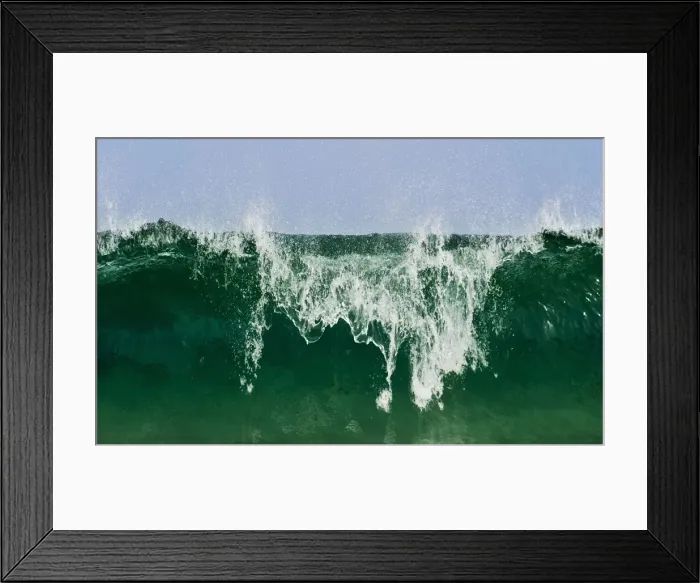 Framed Print : Cresting Wave, Bondi Beach, Sydney, Australia