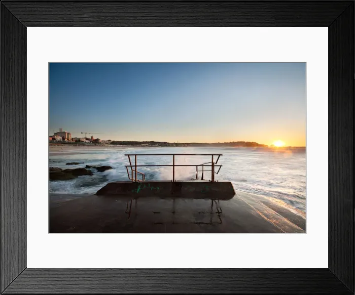 Framed Print : Sunrise on Bondi Beach in Sydney Australia