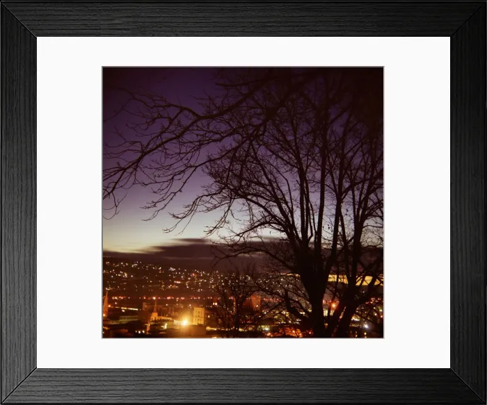 Framed Print : Launceston Twilight Skyline Framed Print : Launceston Twilight Skyline
